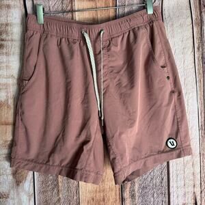 Vuori Kore Lined Shorts 7" Summer Red Small Mens Activewear Running‎ Athleisure